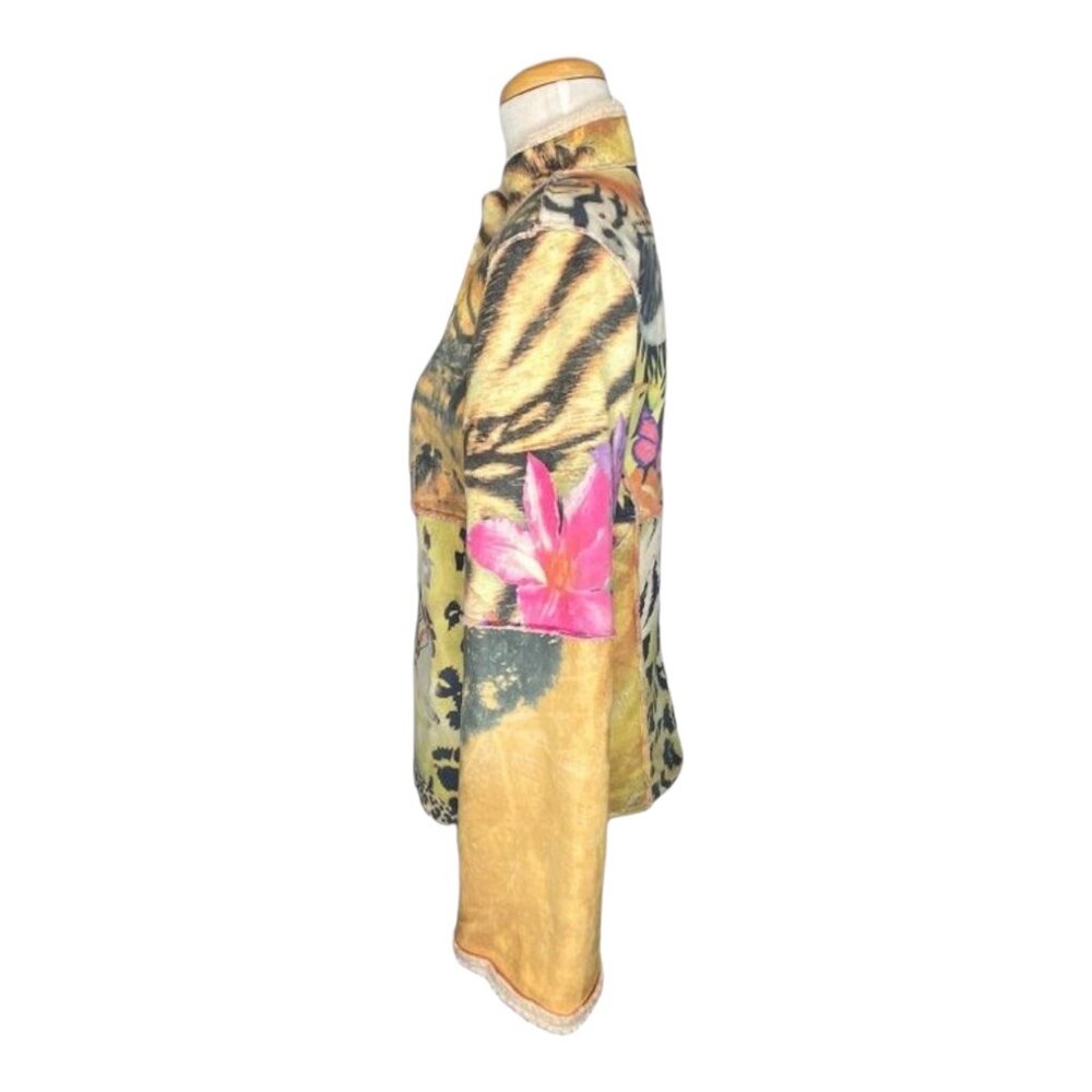 Alberto Makali Multicolor Jungle Safari Print Jacket S - Picture 8 of 11
